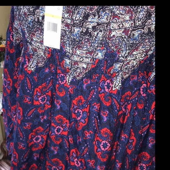 🌻NWT VINTAGE AMERICA MED PAISLEY TOP - Picture 4 of 12